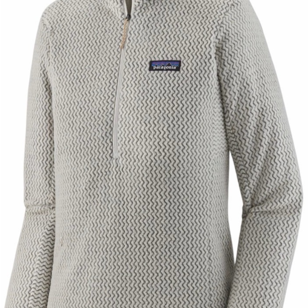 Patagonia Women's R1 Air Zip Neck in Wool White (L)